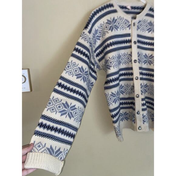 DIRDALSTRIKK NORWEGIAN WOOL SWEATER JUMPER CARDIGAN SIZE 54 100% WOOL - Picture 4 of 5